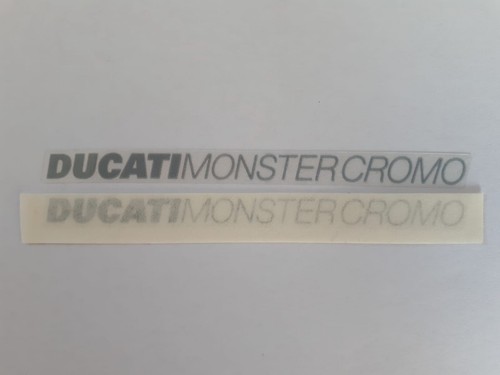 Ducati monster cromo adesivi - monster,